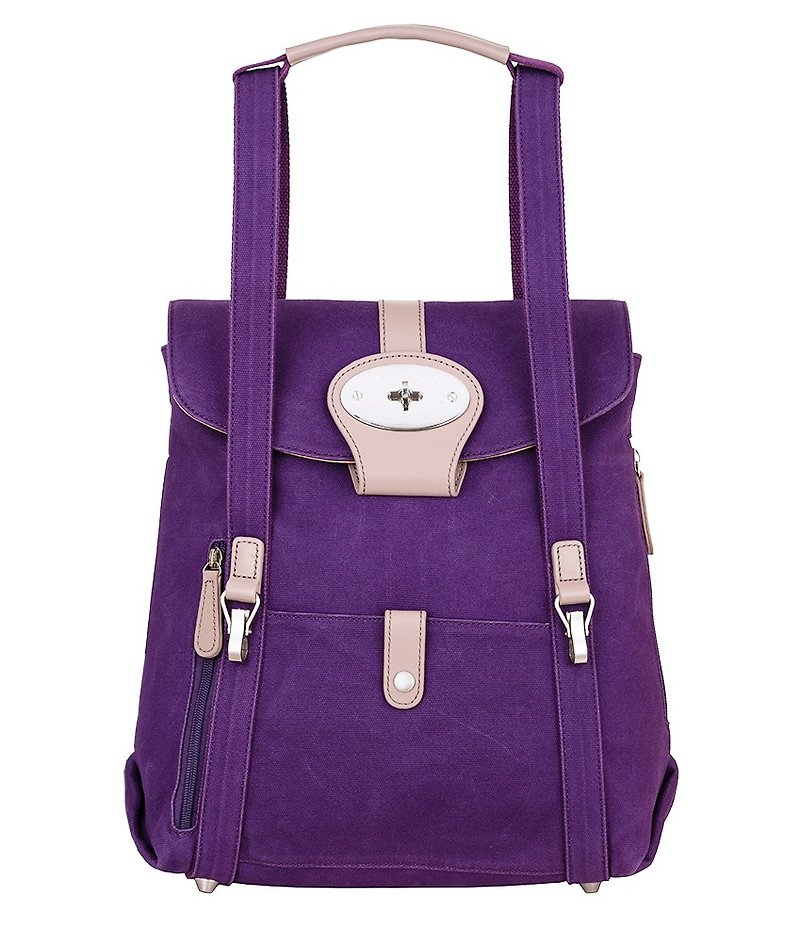 Goody Bag-小贝克紫&小菲比粉金点组合 - 电脑包 - 防水材质 紫色