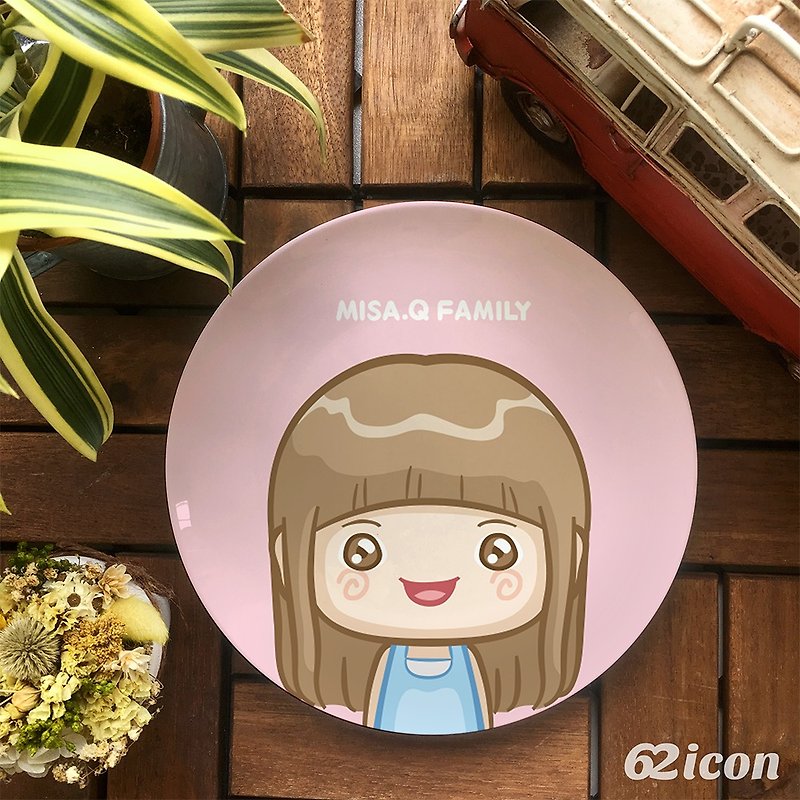 Misa-可爱的Misa-8寸骨瓷盘 - 浅碟/小碟子 - 瓷 多色