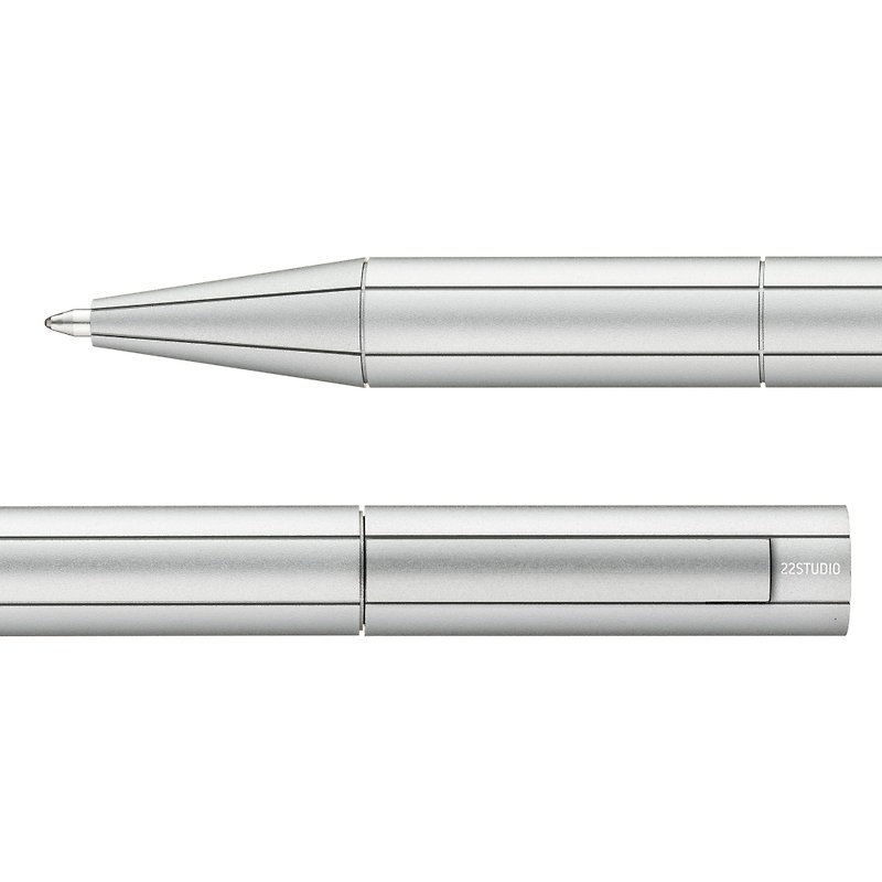 接缝原子笔 - 圆珠笔/中性笔 - 其他金属 银色