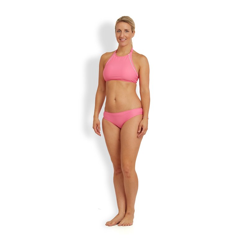 HANNAH 高颈两件式泳衣 - 女装泳衣/比基尼 - 其他材质 粉红色