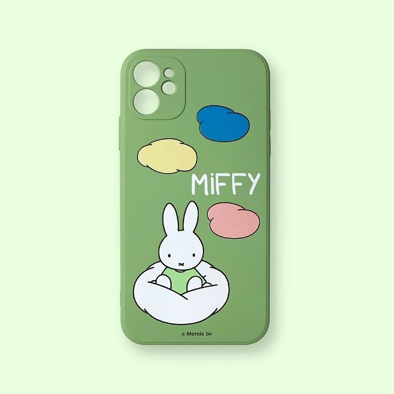 【iPhone系列】MIFFY授权-云朵穿梭米飞 液态硅胶 手机壳 - 手机壳/手机套 - 硅胶 绿色