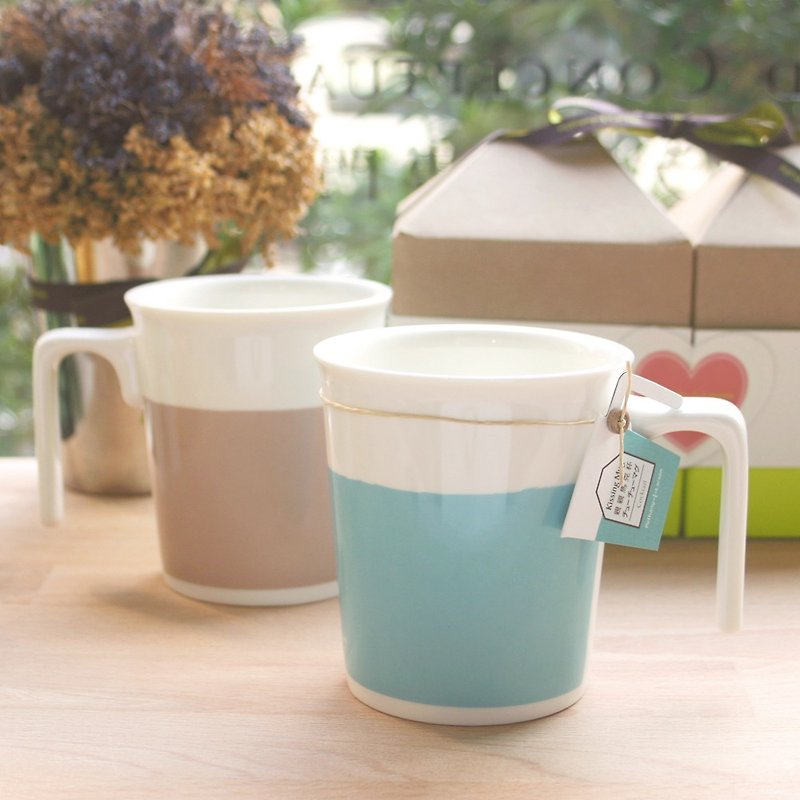 【结伴饮茶欢】鸡尾酒+英奶茶-亲亲马克杯 礼盒/ 可加购盖 - 咖啡杯/马克杯 - 瓷 多色