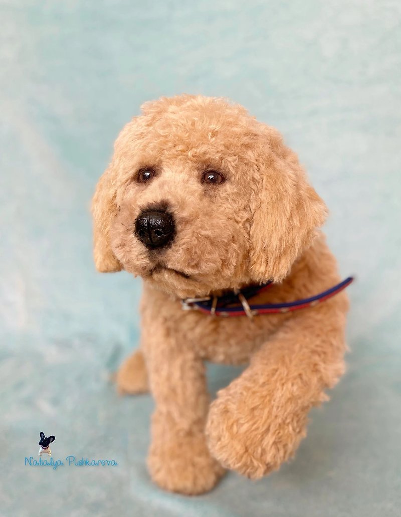 Goldendoodle 小狗/狗逼真的玩具