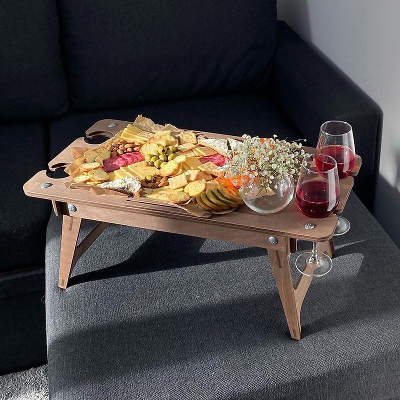 Living room coffee table / breakfast tray gift / table coffee table - 餐桌/书桌 - 木头 咖啡色