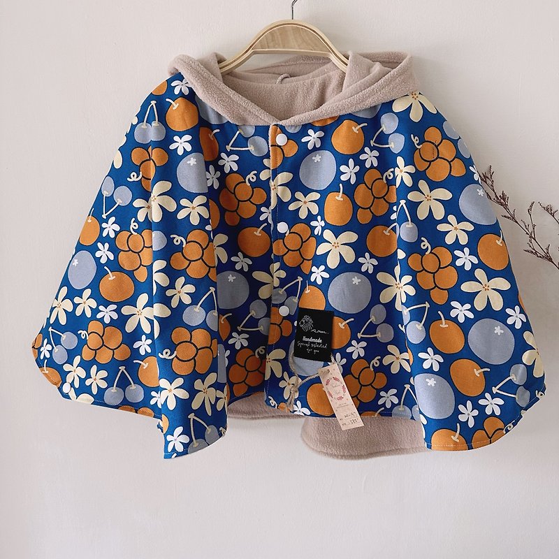 橘水果精灵斗篷 0-4岁 - 童装外套 - 棉．麻 