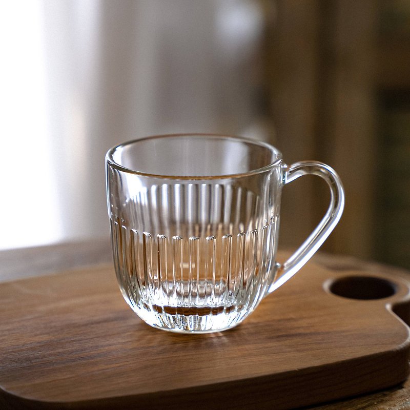 直纹玻璃马克杯(小) - 茶具/茶杯 - 玻璃 
