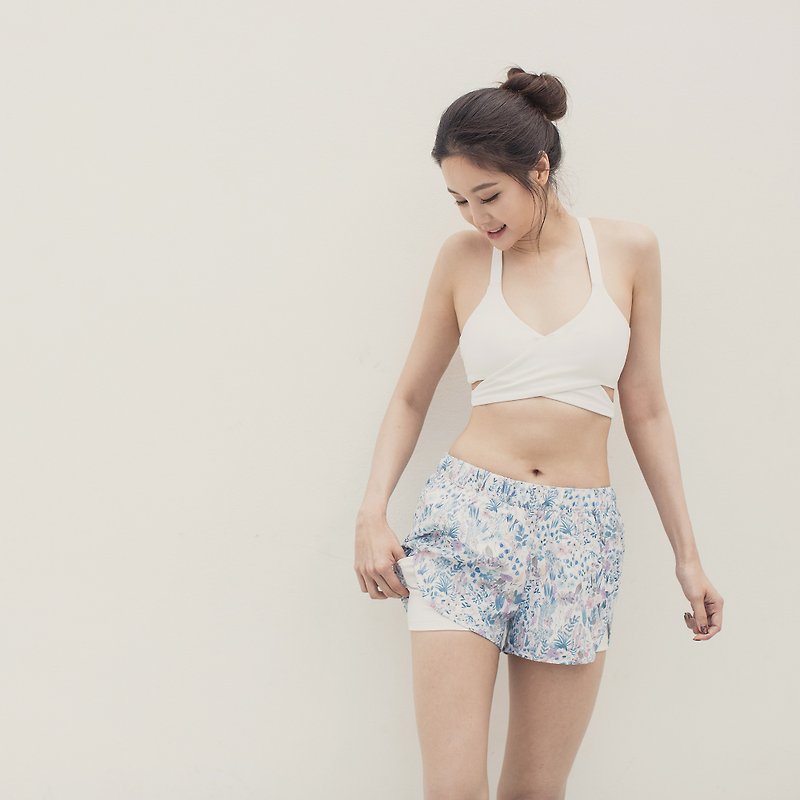 Buzz Runner Shorts - Flower Mist - 女装长裤 - 聚酯纤维 多色