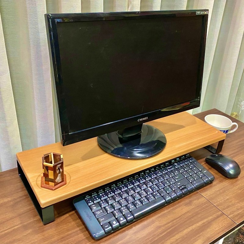 阿尔斯原木多功能屏幕架(双色可选) 主机架 键盘架 收纳架 电脑架 - 其他家具 - 其他金属 