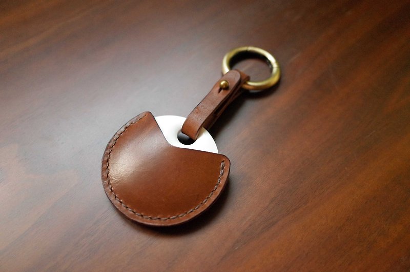 GOGORO机车钥匙皮套－标准款－咖啡色 - 钥匙链/钥匙包 - 真皮 咖啡色