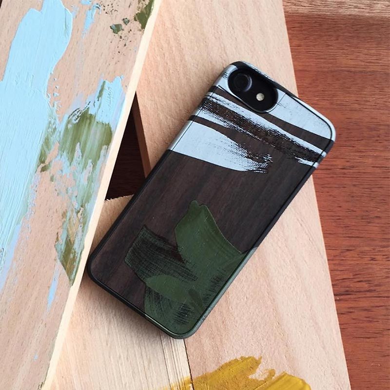 【预购】原木手机壳/油画QUATTRO-iPhone Samsung - 手机壳/手机套 - 木头 咖啡色