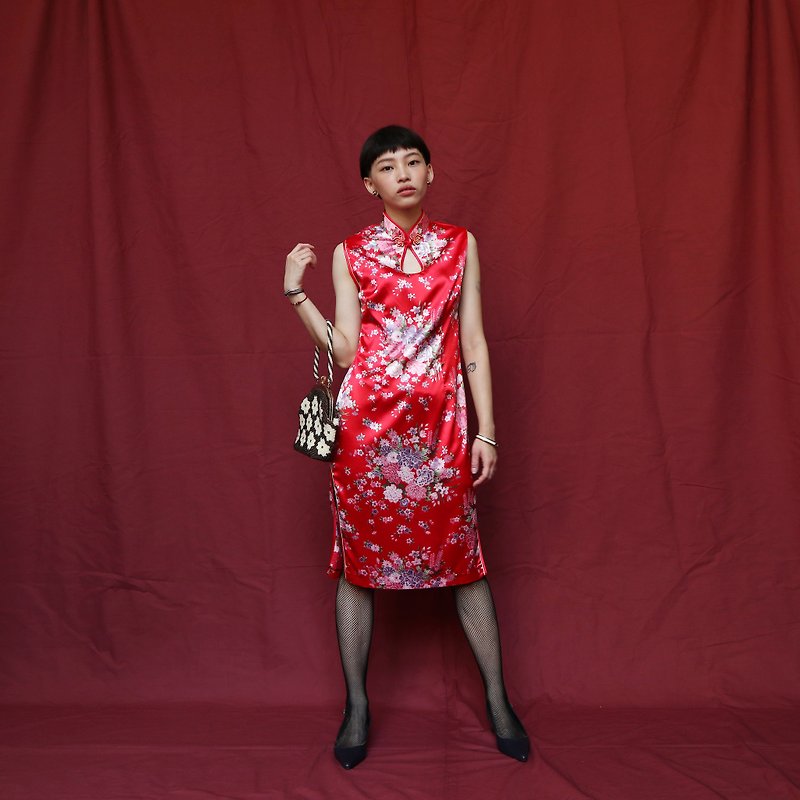 南瓜Vintage。古董旗袍 - 旗袍 - 其他材质 红色
