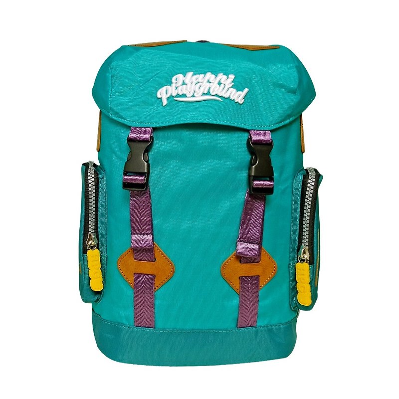 元气小队长 儿童背包 (湖水绿) HappiPlayGround香港设计 - 背包/袋子 - 聚酯纤维 绿色