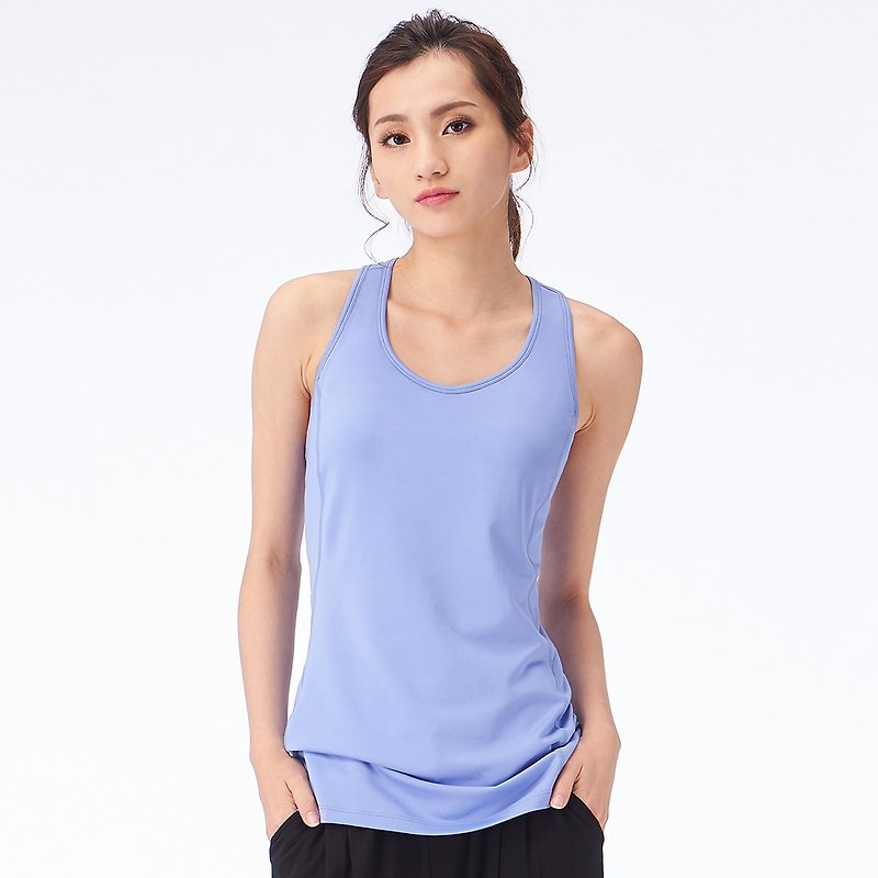 【MACACA】classic 3D背心- ASE1622 蓝 - 女装瑜珈服 - 聚酯纤维 蓝色