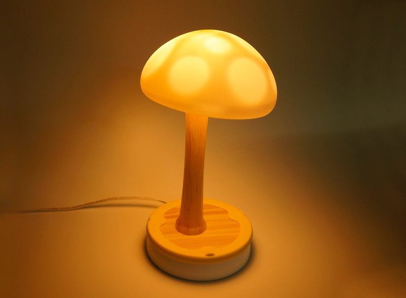 Vacii MushroomTouch 蘑菇触控式情境灯/夜灯/充电座-白 - 灯具/灯饰 - 硅胶 白色