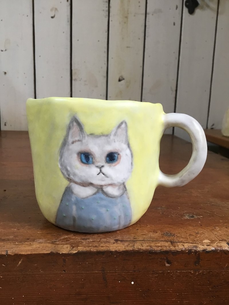猫咪陶杯 - 其他 - 陶 黄色