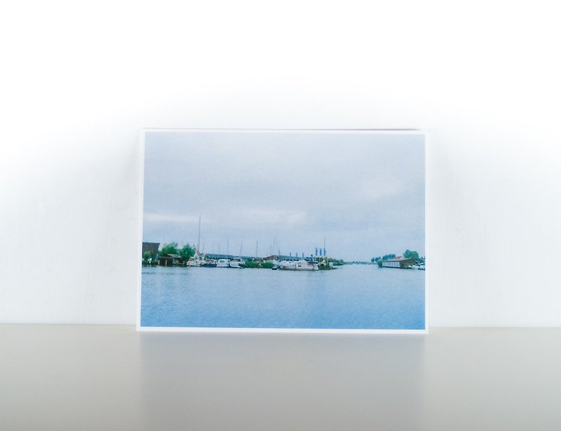 摄影明信片 | 港口-赫劳-荷兰 - 小镇散步 - 卡片/明信片 - 纸 蓝色