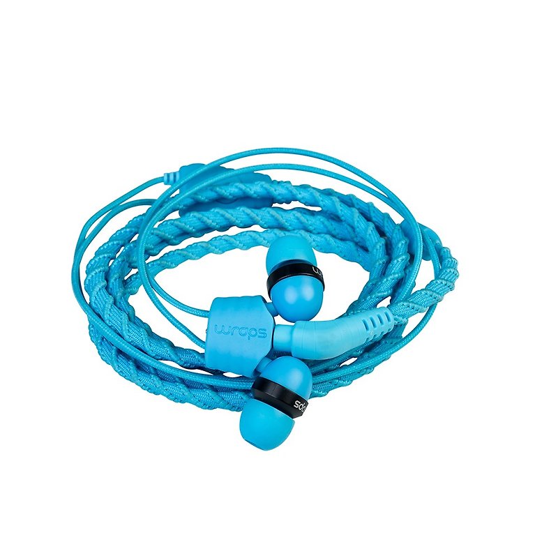 英国 Wraps【Talk】经典编织手环耳机 - 通话式 天蓝 - 耳机 - 聚酯纤维 蓝色