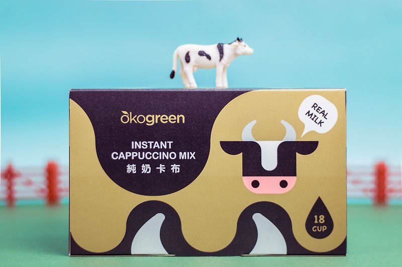 【生态绿】三合一纯奶卡布(10.5g x 18入) - 咖啡 - 新鲜食材 咖啡色