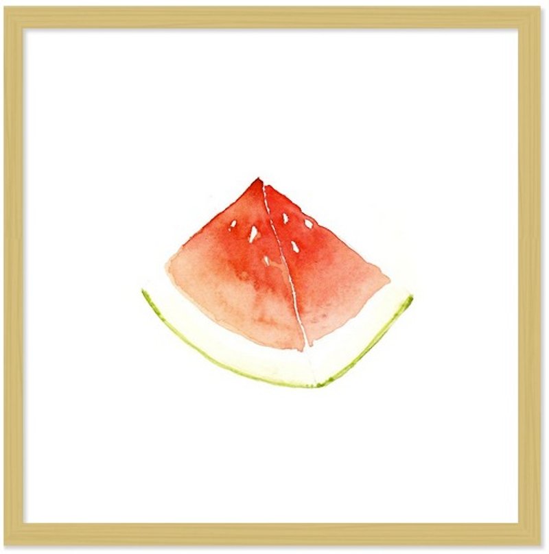 Fresh Summer-Watermelon 西瓜 小清新艺术框画34cm - 海报/装饰画/版画 - 纸 