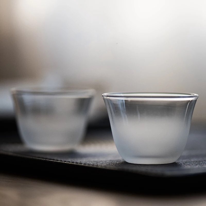 闻说|日式云雾玻璃品茗杯 雾化磨砂工艺 简约耐热功夫茶杯主人杯 - 厨房用具 - 玻璃 