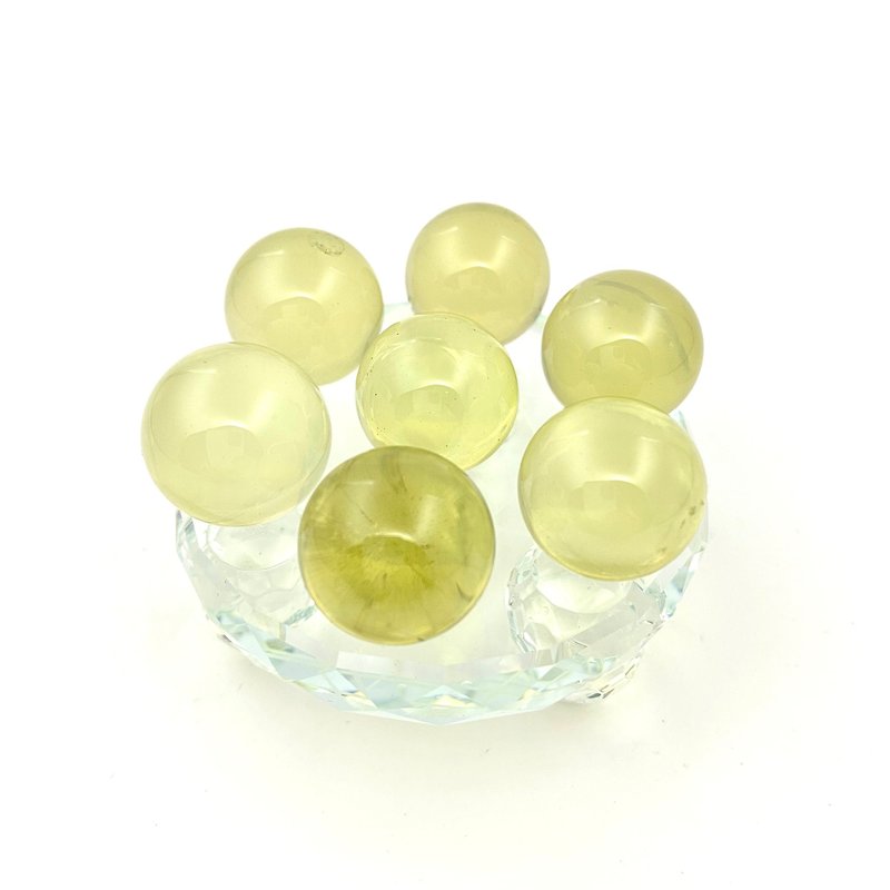 柠檬黄晶球七星阵 | 水晶 | 水晶球 | 水晶摆件 - 摆饰 - 水晶 黄色