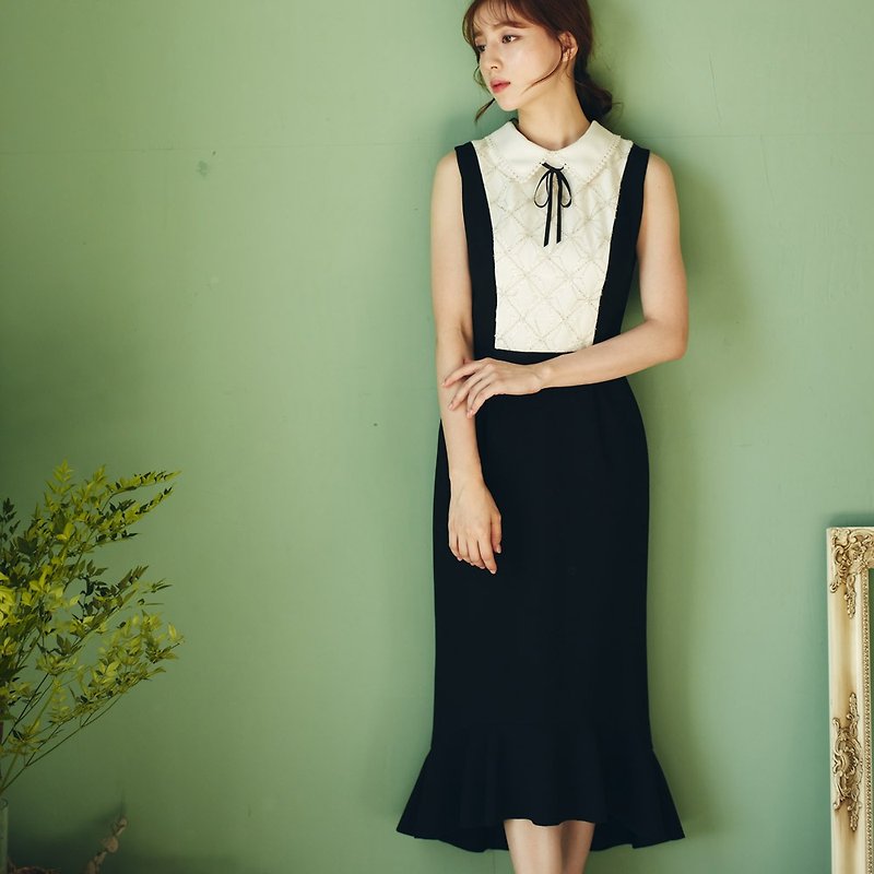 (定制化)T-Anne安妮公主优雅洋装 - 洋装/连衣裙 - 聚酯纤维 黑色