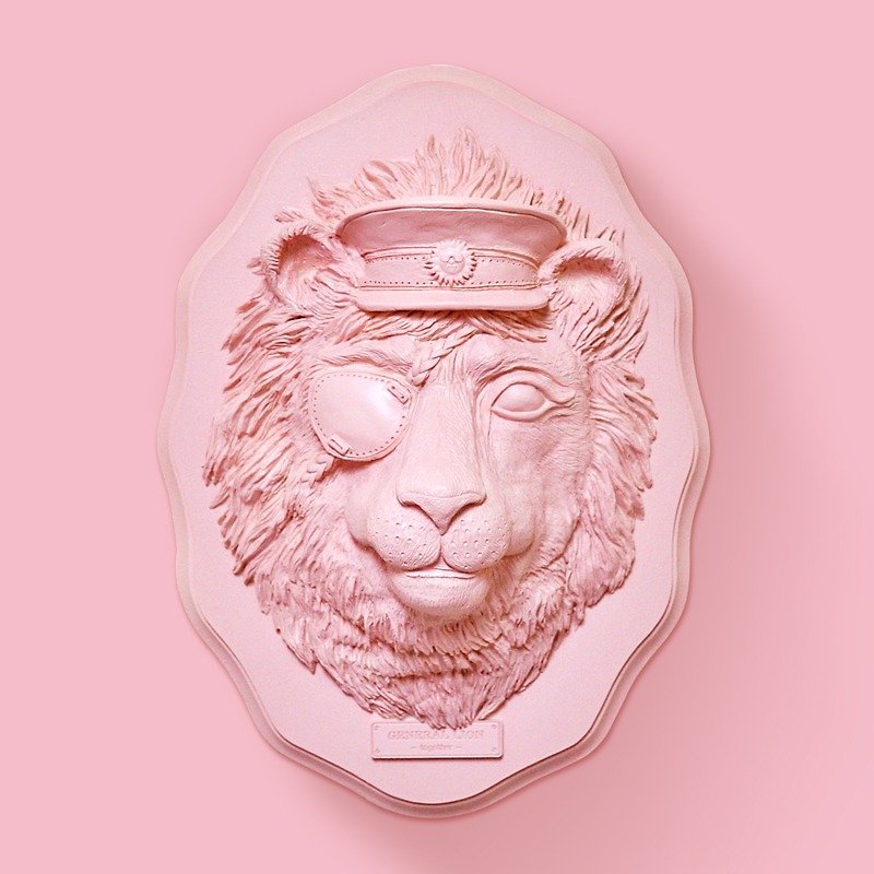 狮子将军菲尔 (蜜桃粉季节限定色) - 摆饰 - 其他材质 粉红色