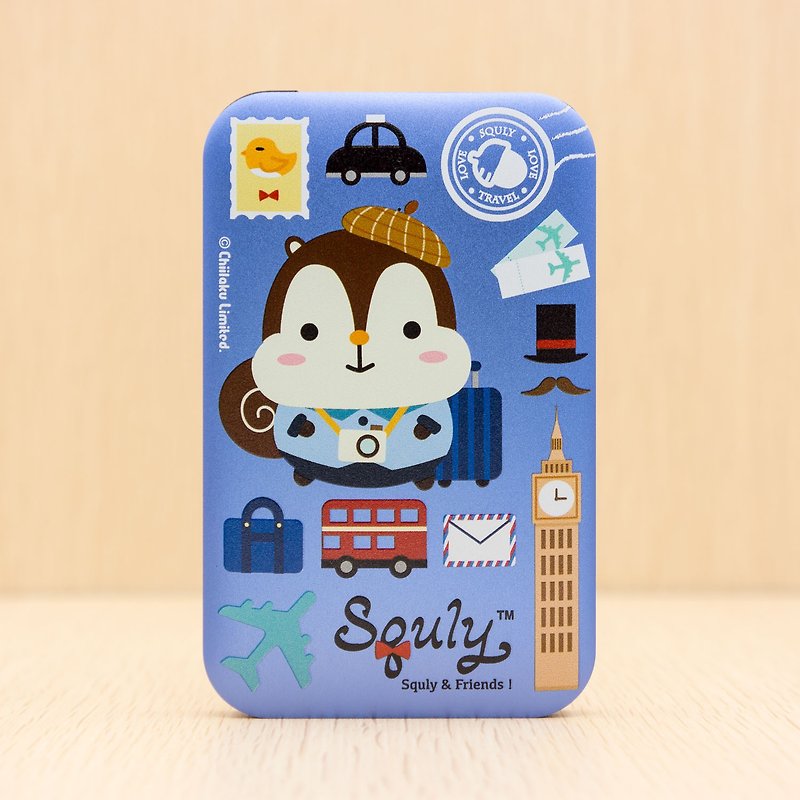 Squly & Friends 快速充电器 行动电源 - 旅游主题 - 充电宝/传输线 - 铝合金 蓝色