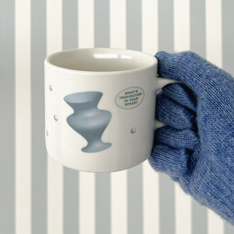 蓝色物体杯子 - 咖啡杯/马克杯 - 瓷 多色