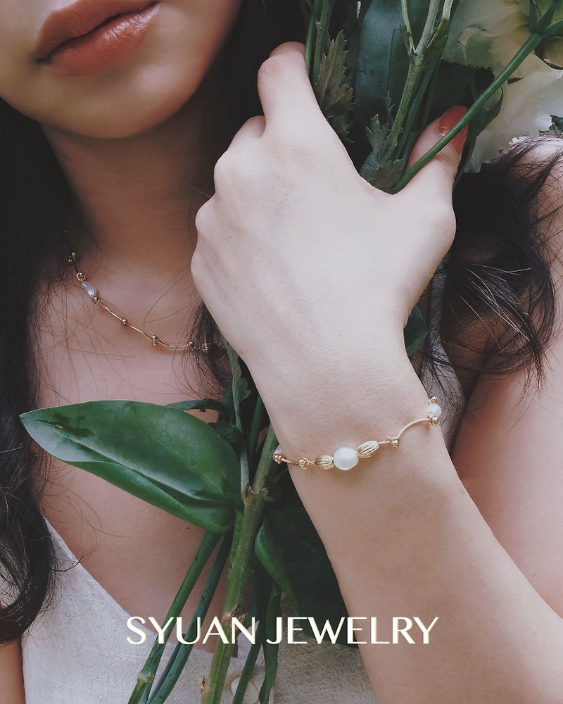 SYUAN JEWELRY | Stay Young— 镀18K施华洛世奇珍珠手链 - 手链/手环 - 珍珠 
