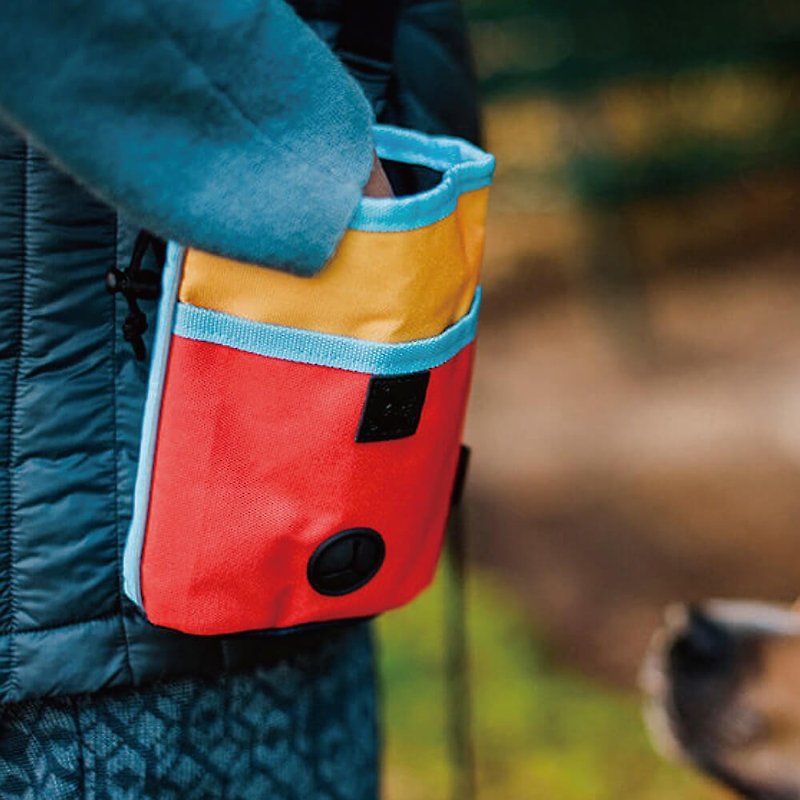 露营野趣 多功能宠物训练袋 饲料包 (拼接系列 5色) - 外出包 - 防水材质 