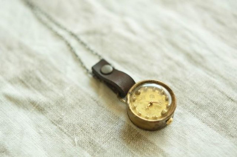 【受注生産】首からさげる時計 dot gold N002 - 女表 - 其他金属 金色