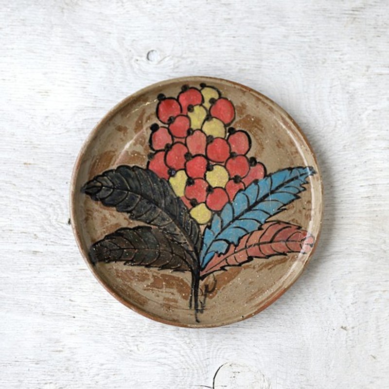 Flower-patterned tray