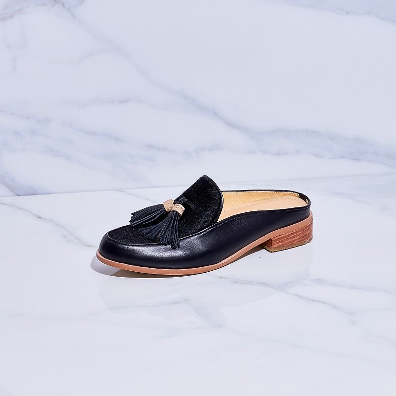 BLACK - Willow Mule Loafers