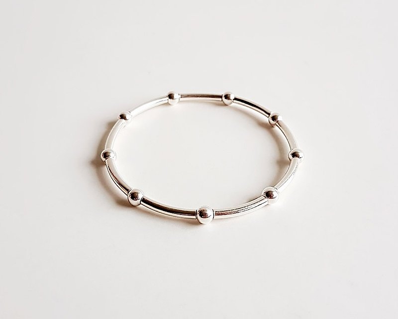 [ 银系列 ] 银管圆型珠链 925纯银 • 手链 - 手链/手环 - 其他金属 银色