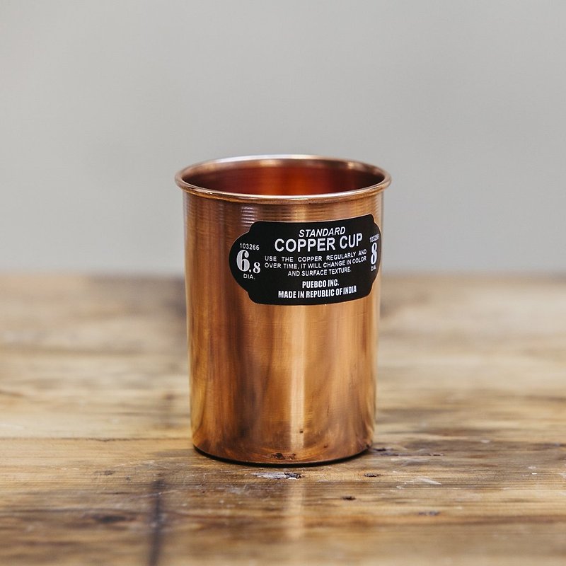 COPPER CUP Straight 工业风红铜杯-直身 400ml - 咖啡杯/马克杯 - 其他金属 金色