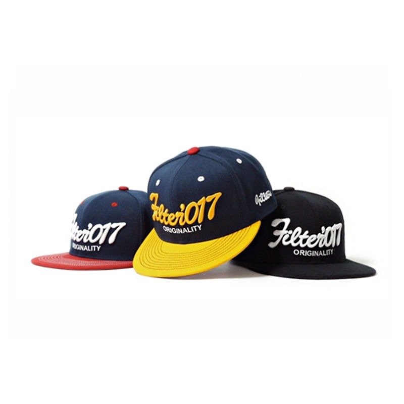 Filter017 Vintage Fonts Fitted Cap / 复古字体全封式棒球帽 - 帽子 - 棉．麻 
