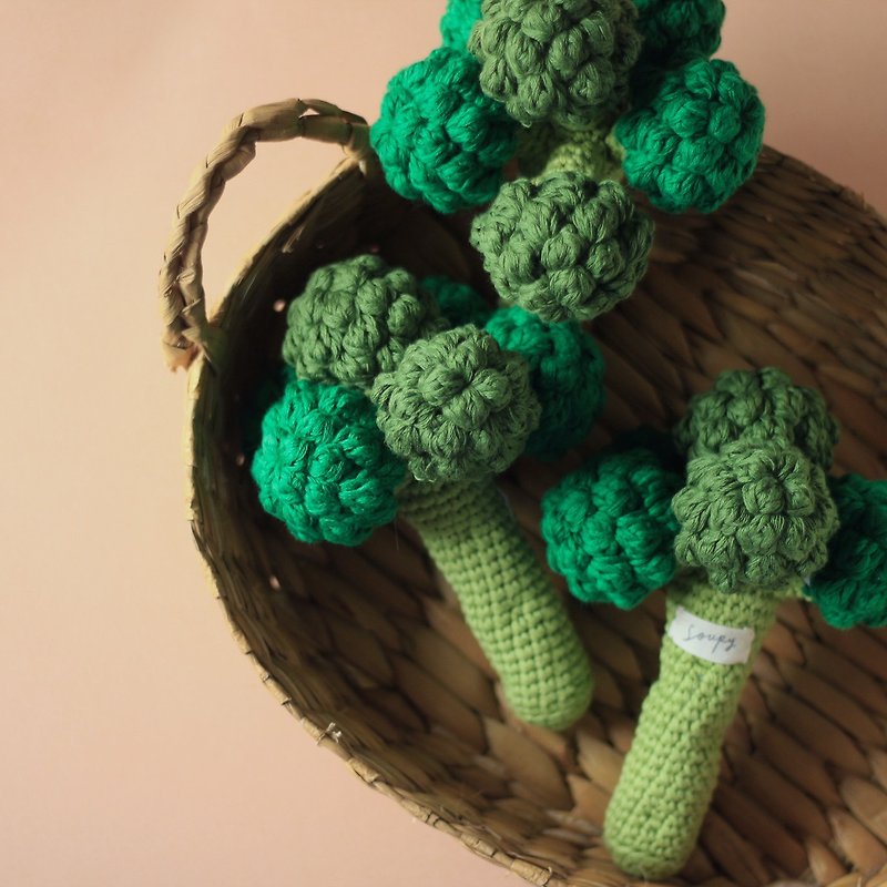 纯棉手工针织绿花椰菜 - 玩具/玩偶 - 棉．麻 