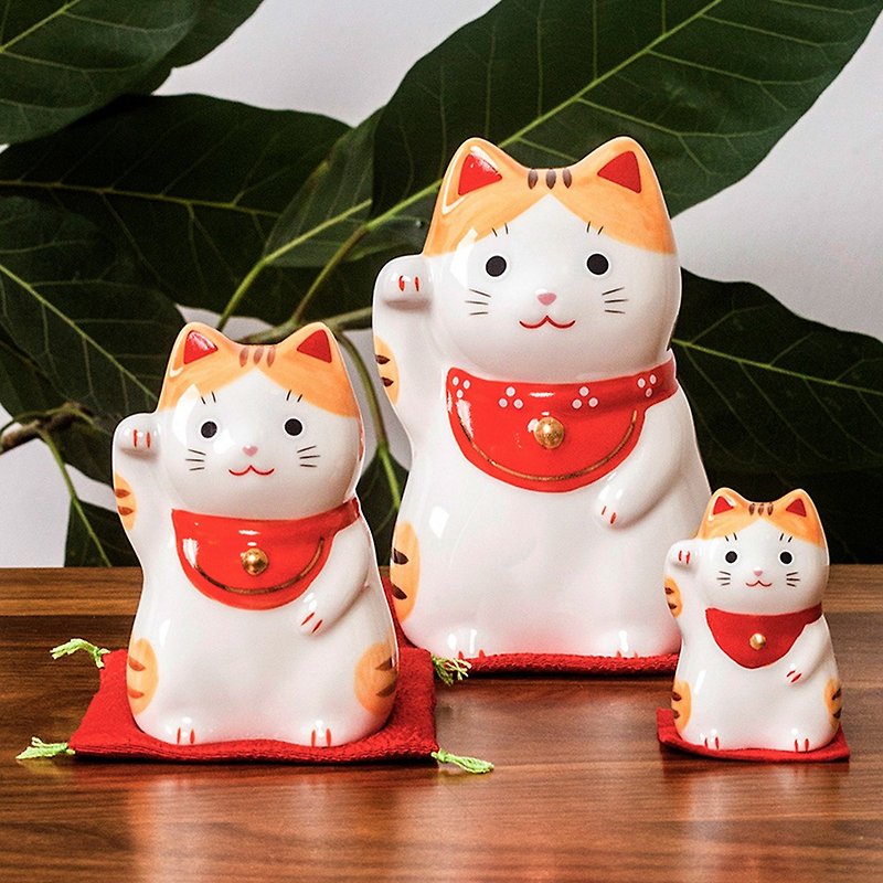 日本药师窑圆胖可爱福来招财猫摆件生日开业乔迁创意礼物日式和风 - 摆饰 - 瓷 