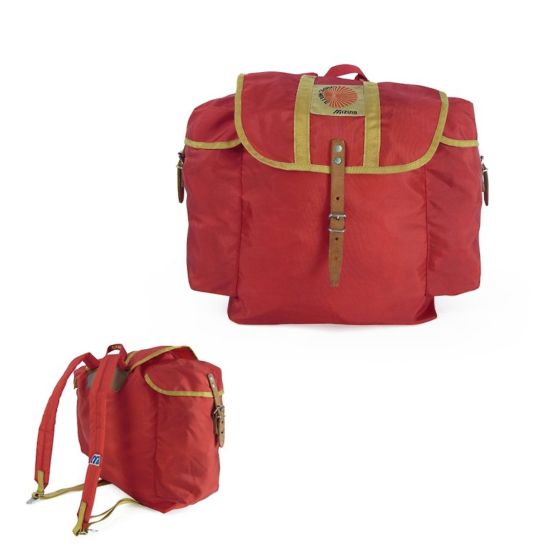 A·PRANK :DOLLY :: VINTAGE品牌MIZUNO红色登山后背包(B807015) - 后背包/双肩包 - 棉．麻 红色