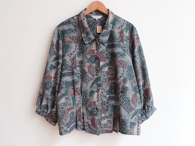 Vintage / 衬衫 / 长袖 no.336 tk - 女装衬衫 - 聚酯纤维 多色