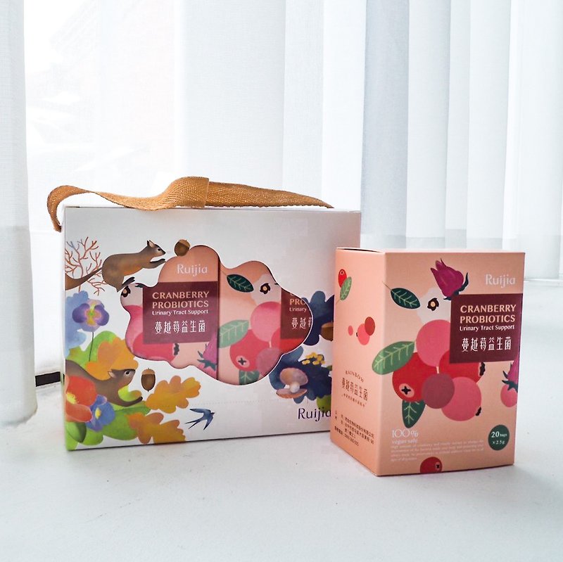 【超值礼盒】蔓越莓益生菌四入/全素 - 健康/养生 - 浓缩/萃取物 粉红色