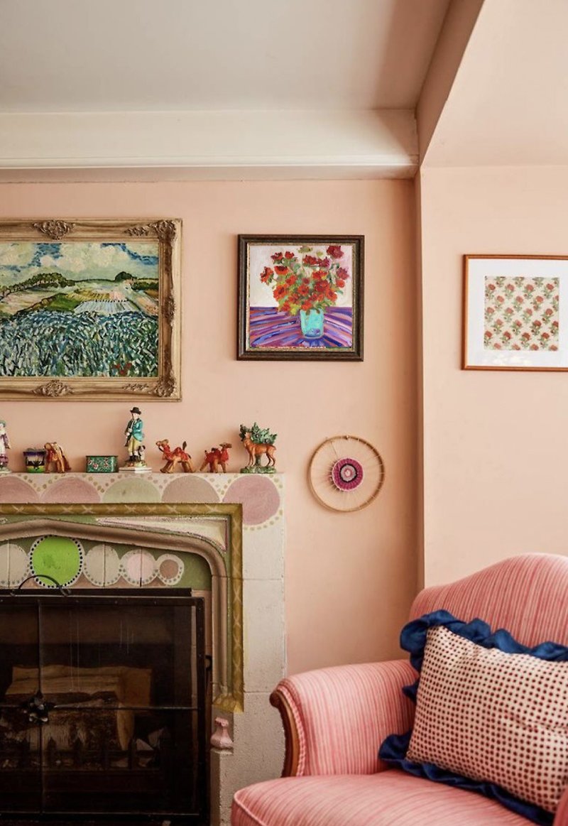 日光浴 静物 野兽派艺术 马蒂斯灵感 客厅装饰 女艺术家 - 墙贴/壁贴 - 其他材质 紫色