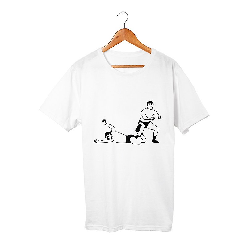 インディアンデスロック Tシャツ - 男装上衣/T 恤 - 棉．麻 白色