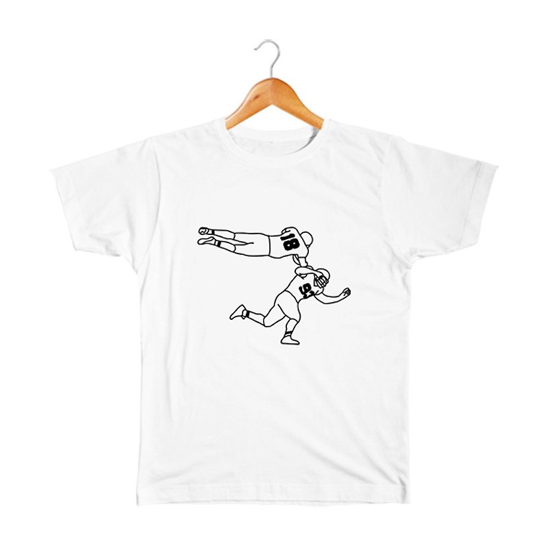 アメフト #7 キッズTシャツ - 童装上衣 - 棉．麻 白色
