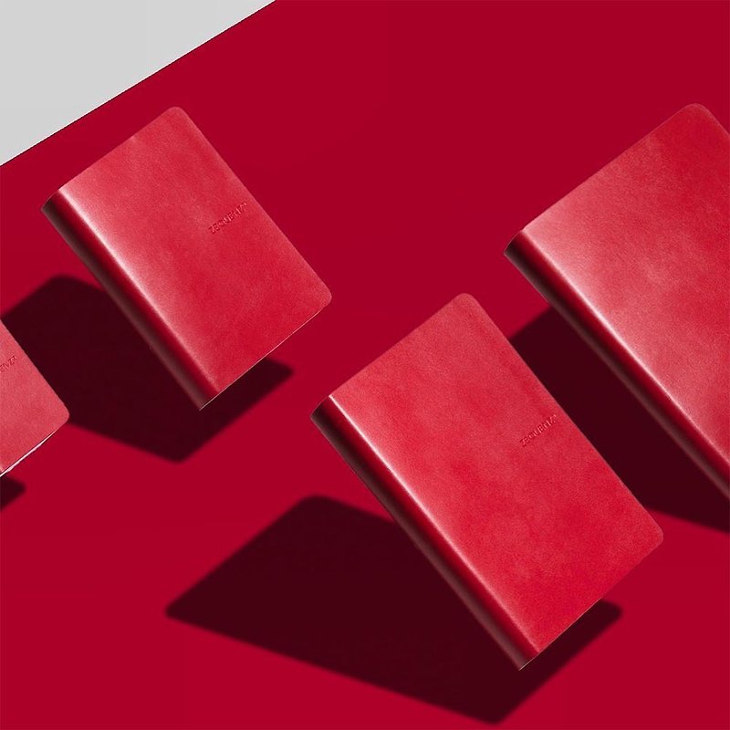ZEQUENZ 360度可折叠卷曲笔记本(红色)(B6)(方眼内页) - 笔记本/手帐 - 纸 红色