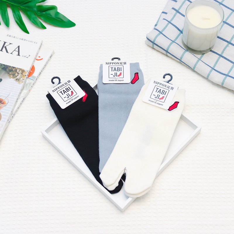 TABI-JI奈良足袋袜(分趾袜)-踝袜(23-25厘米)-LOGO - 袜子 - 棉．麻 