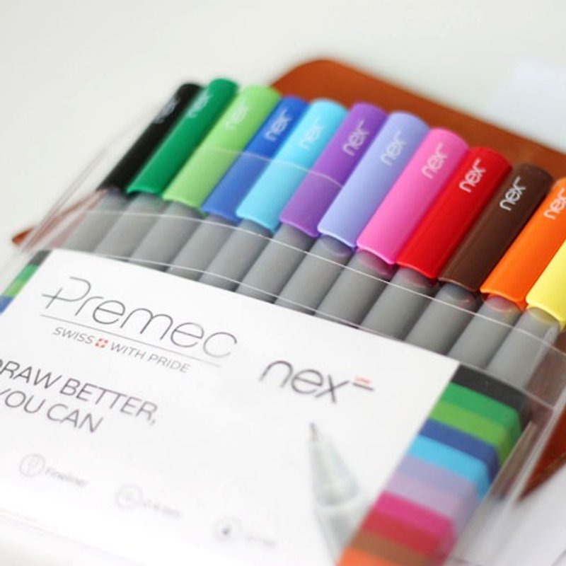 PREMEC 瑞士笔 | LINE  细致 鲜彩 水性笔 0.4mm 12色 - 其他书写用品 - 塑料 多色