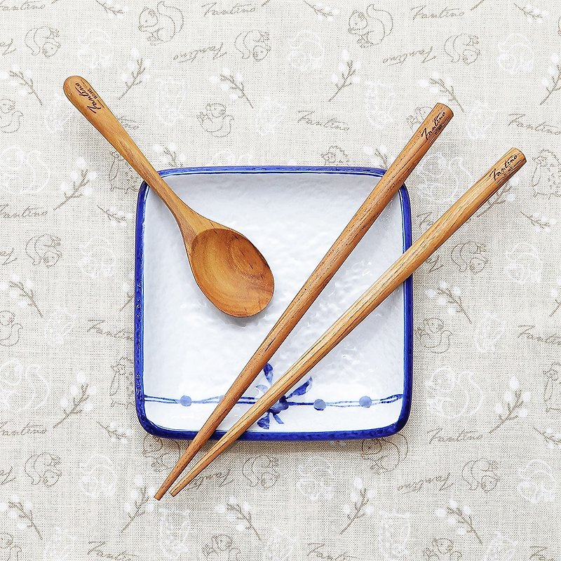 【已绝版】北欧居家风 - 简约质感柚木筷子 ( 汤匙在链接 ) - 筷子/筷架 - 木头 咖啡色