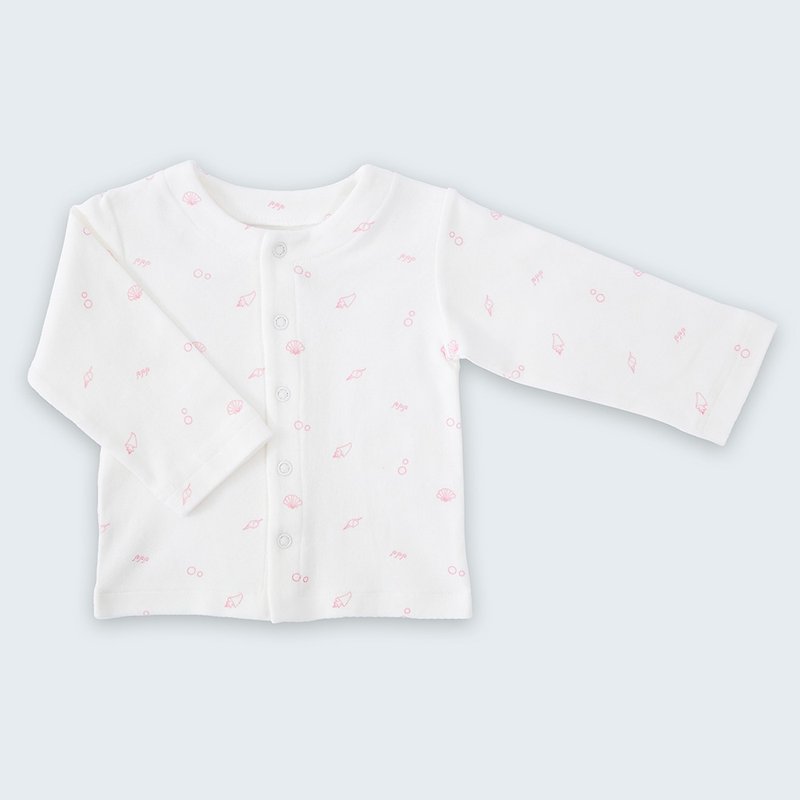 【Deux Filles有机棉】婴儿外套3~18月(粉色印花) - 童装外套 - 棉．麻 粉红色